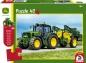 Preview: Puzzle John Deere - Traktor 6630 mit Feldspritze 40 Teile - inkl. original SIKO Traktor 7530 - SCHMIDT SPIELE®