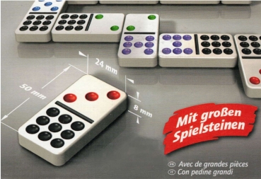 Domino - Classic Line - Mit großen Spielsteinen - SCHMIDT SPIELE®