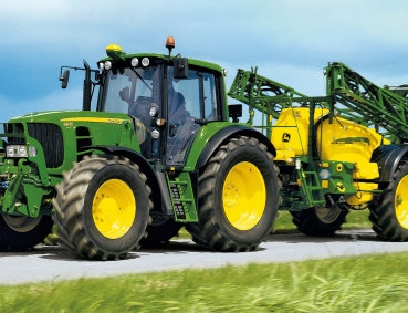 Puzzle John Deere - Traktor 6630 mit Feldspritze 40 Teile - inkl. original SIKO Traktor 7530 - SCHMIDT SPIELE®