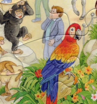 Rahmenpuzzle 2er Set - Tiere im Zoo 16 Teile - Tiere auf dem Bauernhof 24 Teile - SCHMIDT SPIELE®