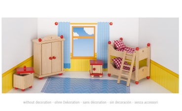 Puppenmöbel Kinderzimmer 5 Teile - goki