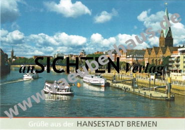 Grüße aus der Hansestadt Bremen, Ansichtskarte