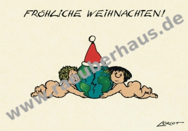 Fröhliche Weihnachten, Postkarte