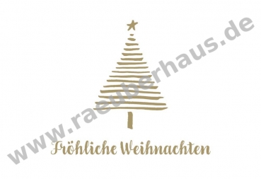 Fröhliche Weihnachten, Klappkarte mit Umschlag