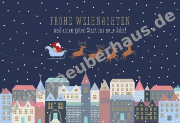 Frohe Weihnachten, Klappkarte mit Umschlag