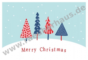 Merry Christmas, Midikarte mit Umschlag