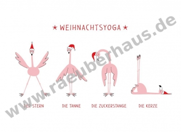 Weihnachtsyoga, Postkarte