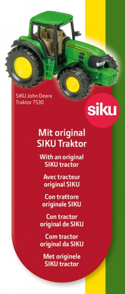 Puzzle John Deere - Traktor 7310R und 8600i Feldhäcksler 100 Teile - inkl. original SIKO Traktor 7530 - SCHMIDT SPIELE®