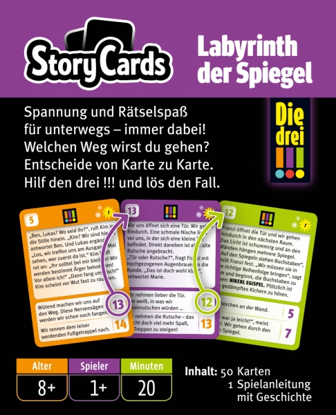 StoryCards - Die drei !!! Labyrinth der Spiegel