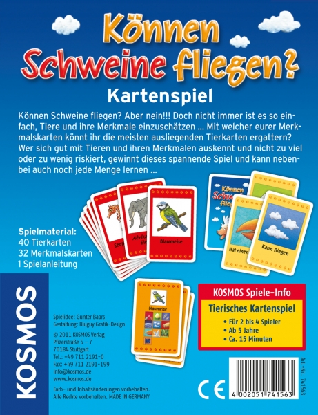 Können Schweine fliegen? Das Kartenspiel