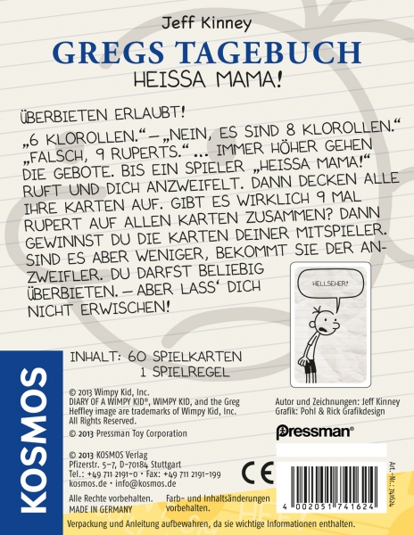 Gregs Tagebuch - Heissa, Mama!