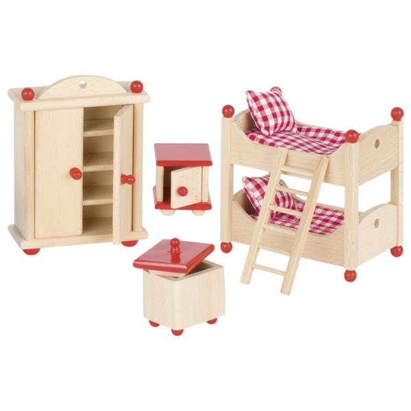 Puppenmöbel Kinderzimmer 5 Teile - goki