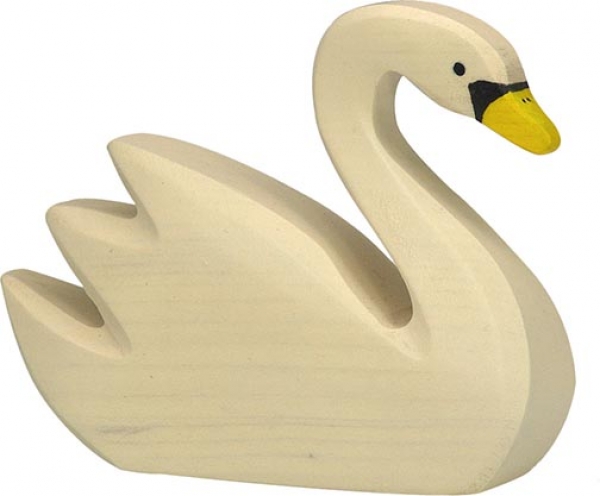 Schwan, schwimmend - HOLZTIGER