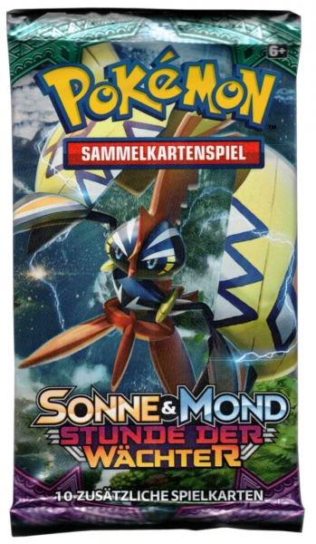 Pokémon Sammelkartenspiel - Sonne & Mond - Stunde der Wächter, Boosterpack