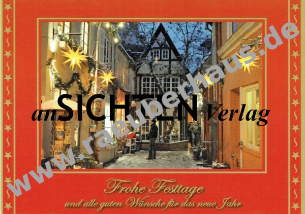 Bremen Weihnachten im Schnoorviertel, Ansichtskarte