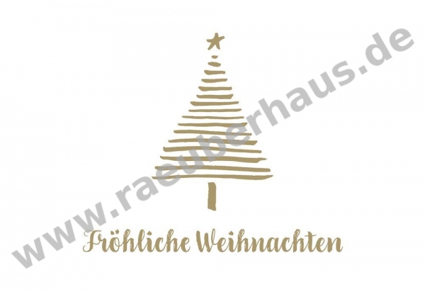 Fröhliche Weihnachten, Klappkarte mit Umschlag