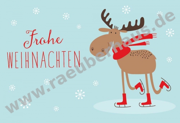 Frohe Weihnachten, Midikarte mit Umschlag