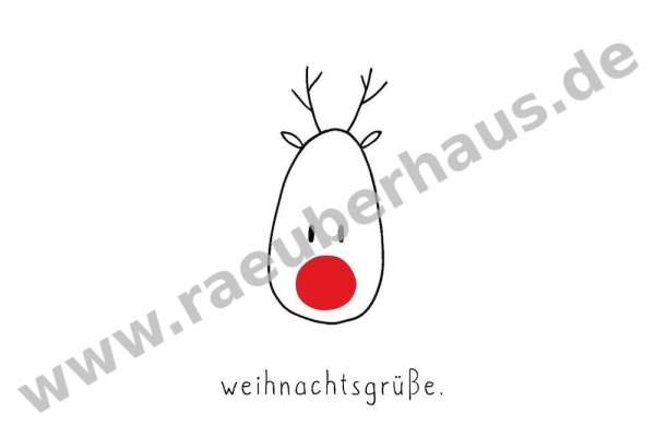 Weihnachtsgrüsse, Midikarte mit Umschlag