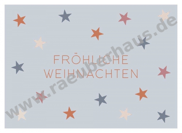 Fröhliche Weihnachten, Postkarte