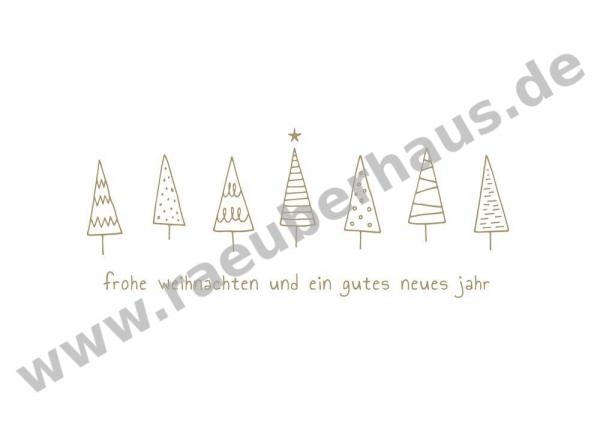 Frohe Weihnachten und ein gutes neues Jahr, Postkarte